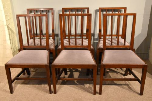18TH CENTURY SHERATON SET OF EIGHT DINING CHAIRS - ADDITIONAL PHOTO 1