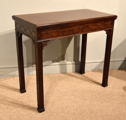 MAHOGANY FOLDOVER TOP CARD TABLE GILLOWS STYLE - ADDITIONAL PHOTO 1