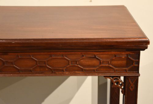 MAHOGANY FOLDOVER TOP CARD TABLE GILLOWS STYLE - ADDITIONAL PHOTO 2