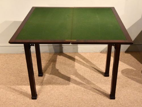 MAHOGANY FOLDOVER TOP CARD TABLE GILLOWS STYLE - ADDITIONAL PHOTO 6