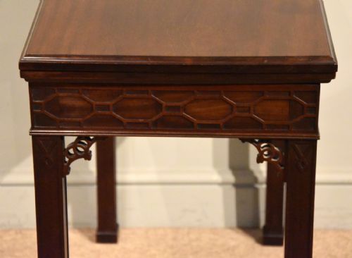 MAHOGANY FOLDOVER TOP CARD TABLE GILLOWS STYLE - ADDITIONAL PHOTO 7