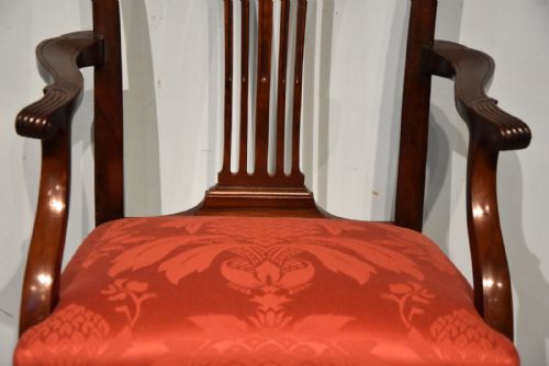 SET OF 12 TWELVE CHIPPENDALE DINING CHAIRS - ADDITIONAL PHOTO 10
