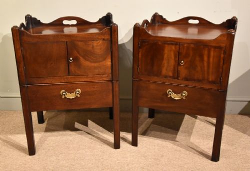 pair of 18th centurygeorge iii chippendale bedside commodes - CATEGORY: ANTIQUE CUPBOARDS - DATED 18TH CENTURY