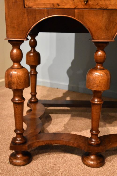 A GEORGE I WALNUT CHEST ON STAND - ADDITIONAL PHOTO 10