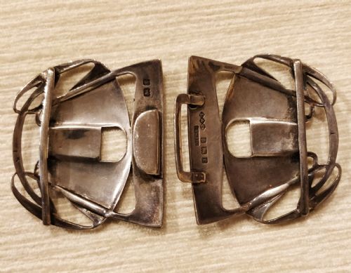 ARCHIBALD KNOX LIBERTY CO CYMRIC SILVER BELT BUCKLE - ADDITIONAL PHOTO 2
