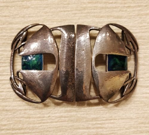 ARCHIBALD KNOX LIBERTY CO CYMRIC SILVER BELT BUCKLE - ADDITIONAL PHOTO 5