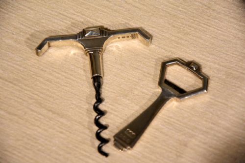 SILVER ART DECO CORKSCREW AND BOTTLE OPENER - ADDITIONAL PHOTO 2