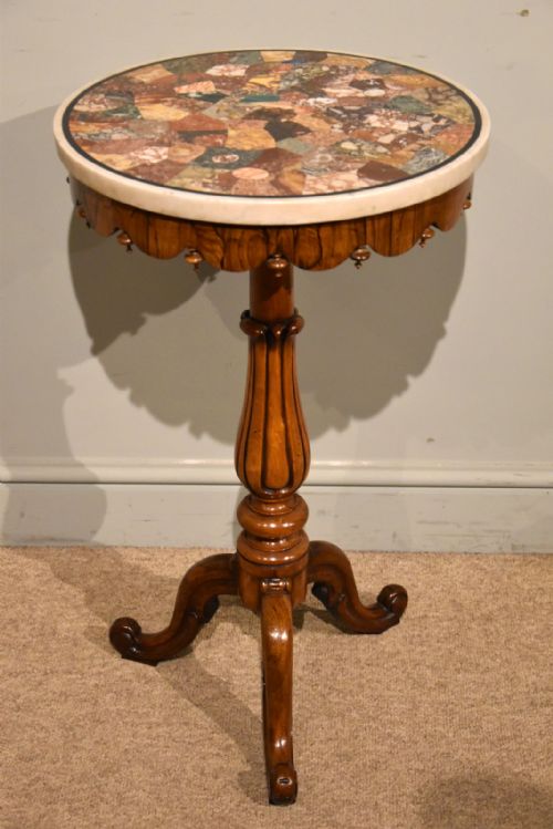 william iv rosewood specimen marble top table - CATEGORY: ANTIQUE TABLES - DATED 19TH CENTURY