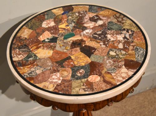 WILLIAM IV ROSEWOOD SPECIMEN MARBLE TOP TABLE - ADDITIONAL PHOTO 3