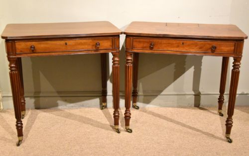 PAIR OF GILLOWS REGENCY SIDE TABLES - ADDITIONAL PHOTO 1