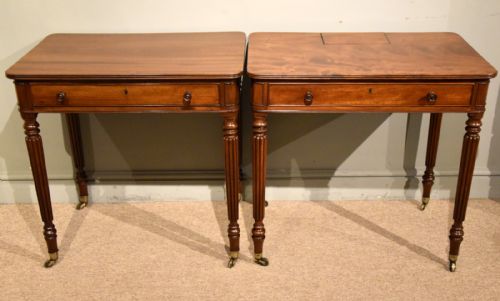 PAIR OF GILLOWS REGENCY SIDE TABLES - ADDITIONAL PHOTO 2