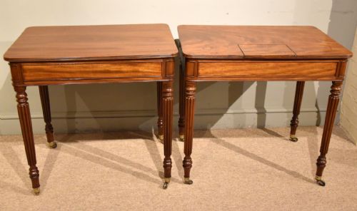 PAIR OF GILLOWS REGENCY SIDE TABLES - ADDITIONAL PHOTO 9