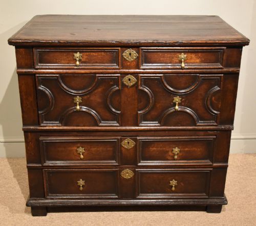 charles ii oak chest of drawers - CATEGORY: ANTIQUE CHEST OF DRAWERS - DATED 17TH CENTURY