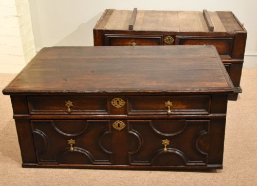 CHARLES II OAK CHEST OF DRAWERS - ADDITIONAL PHOTO 8
