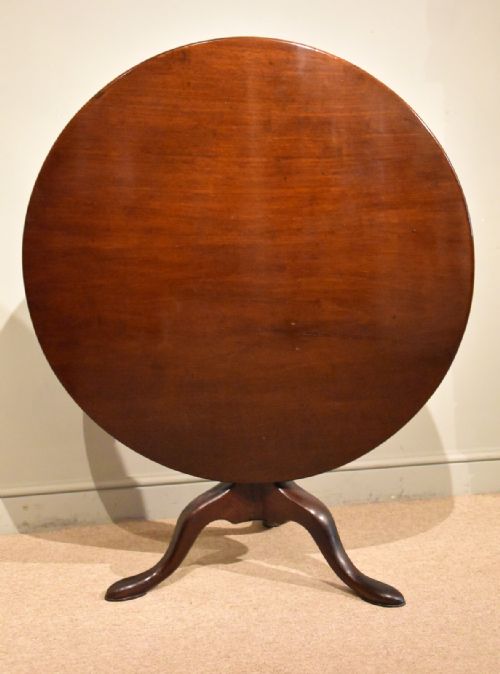 mid 18th century mahogany tripod table - CATEGORY: ANTIQUE TABLES - DATED 18TH CENTURY