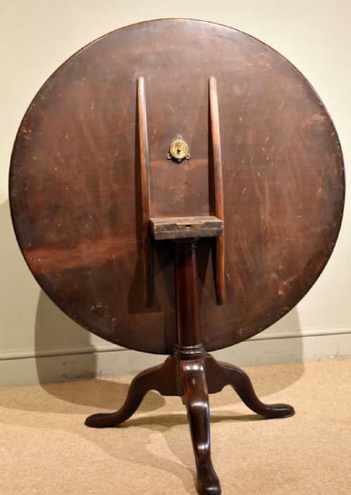 MID 18TH CENTURY MAHOGANY TRIPOD TABLE - ADDITIONAL PHOTO 2