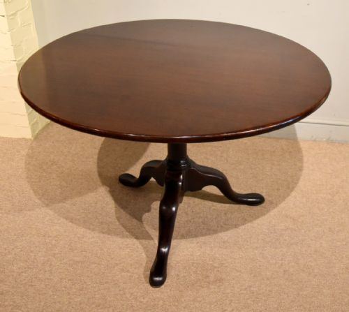 MID 18TH CENTURY MAHOGANY TRIPOD TABLE - ADDITIONAL PHOTO 4