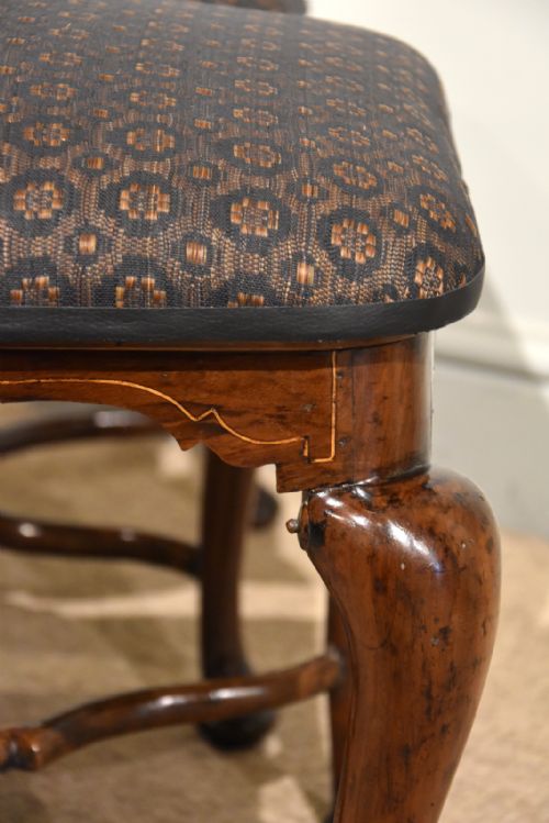 QUEEN ANNE PERIOD WALNUT PAIR OF FOOTSTOOLS - ADDITIONAL PHOTO 10