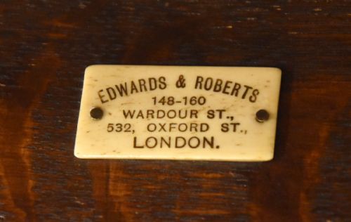 CARVED OAK CENTRE TABLE BY EDWARDS AND ROBERTS - ADDITIONAL PHOTO 15