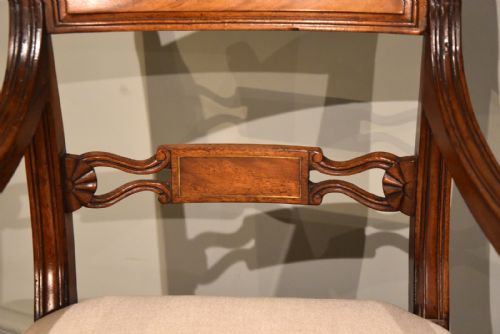 SET OF EIGHT 8 REGENCY PERIOD MAHOGANY DINING CHAIRS - ADDITIONAL PHOTO 6