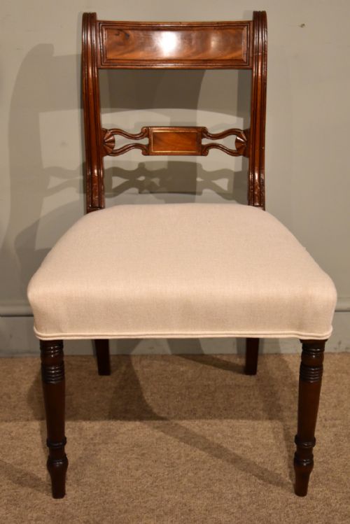 SET OF EIGHT 8 REGENCY PERIOD MAHOGANY DINING CHAIRS - ADDITIONAL PHOTO 7