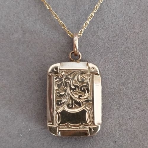 victorian 9ct gold locket - CATEGORY: ANTIQUE JEWELLERY - DATED 1860
