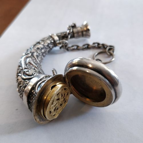 SAMPSON MORDAN SILVER VINAIGRETTE AND SCENT BOTTLE - ADDITIONAL PHOTO 3