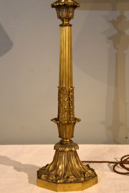 19TH CENTURY ORMOLU BRONZE LAMP BASE - ADDITIONAL PHOTO 2