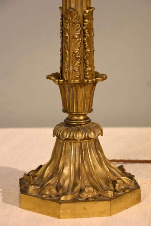 19TH CENTURY ORMOLU BRONZE LAMP BASE - ADDITIONAL PHOTO 4