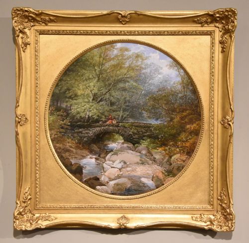 OIL PAINTING PAIR BY EDWIN TAYLOR AN OLD MILL ON THE LOWTHER - ADDITIONAL PHOTO 2