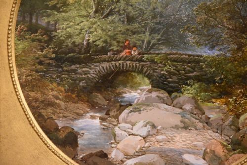 OIL PAINTING PAIR BY EDWIN TAYLOR AN OLD MILL ON THE LOWTHER - ADDITIONAL PHOTO 6