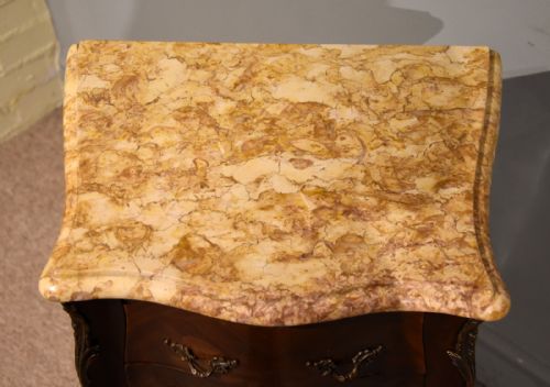 FRENCH BEDSIDE CABINETS MARBLE TOPS - ADDITIONAL PHOTO 4