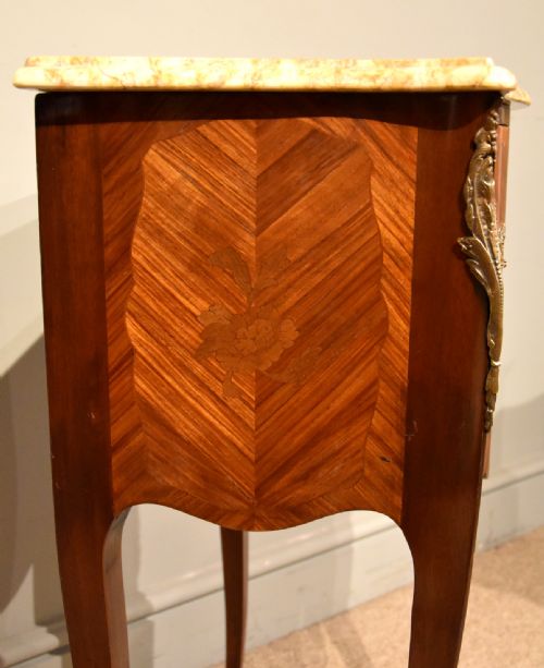 FRENCH BEDSIDE CABINETS MARBLE TOPS - ADDITIONAL PHOTO 7