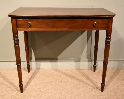 GEORGE III SINGLE DRAWER MAHOGANY SIDE TABLE - ADDITIONAL PHOTO 1