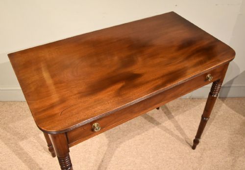 GEORGE III SINGLE DRAWER MAHOGANY SIDE TABLE - ADDITIONAL PHOTO 2