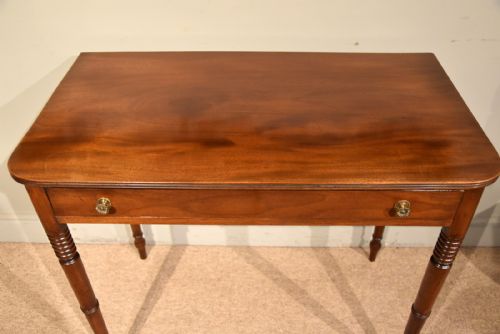 GEORGE III SINGLE DRAWER MAHOGANY SIDE TABLE - ADDITIONAL PHOTO 3