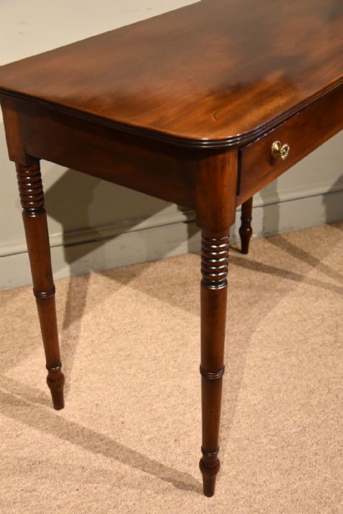 GEORGE III SINGLE DRAWER MAHOGANY SIDE TABLE - ADDITIONAL PHOTO 4