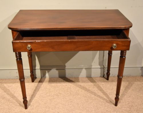 GEORGE III SINGLE DRAWER MAHOGANY SIDE TABLE - ADDITIONAL PHOTO 5