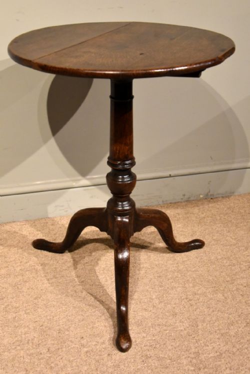 18TH CENTURY OAK TRIPOD TABLE - ADDITIONAL PHOTO 2