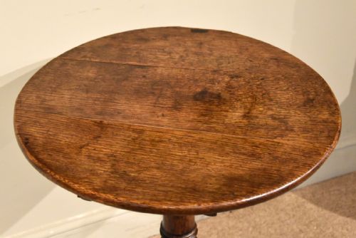 18TH CENTURY OAK TRIPOD TABLE - ADDITIONAL PHOTO 4