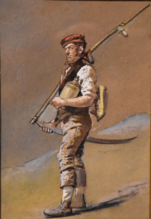 OIL PAINTING PAIR BY HT DENNIS SOMERSET LABOURERS - ADDITIONAL PHOTO 2