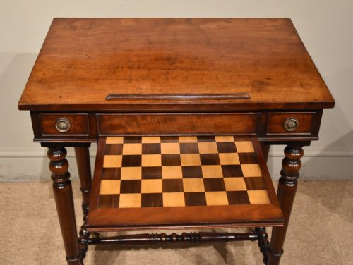 WILLIAM IV MAHOGANY GAMES TABLE - ADDITIONAL PHOTO 6