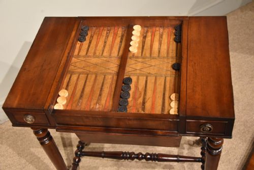 WILLIAM IV MAHOGANY GAMES TABLE - ADDITIONAL PHOTO 7