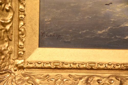 OIL PAINTING BY THOMAS LUCOP EARLY EVENING - ADDITIONAL PHOTO 3
