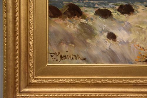 OIL PAINTING BY FRANCIS E JAMIESON BRORA FALLS SUTHERLAND - ADDITIONAL PHOTO 4
