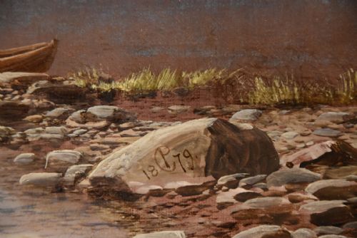 OIL PAINTING BY CHARLES PETTITT EARLY MORNING CONISTON LAKE AND MOUNTAINS NORTH LANCASHIRE - ADDITIONAL PHOTO 1