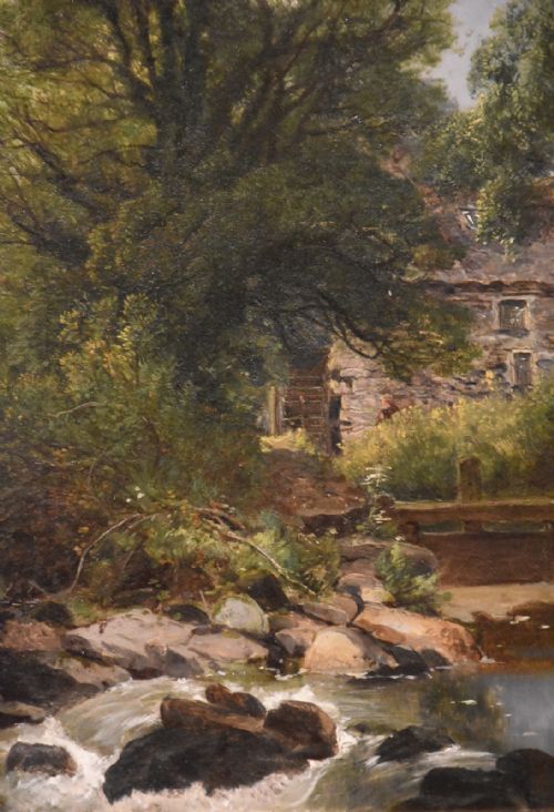 OIL PAINTING BY JOSEPH PAUL PETTITT THE MILL AT CAPEL CURRIG NORTH WALES - ADDITIONAL PHOTO 3