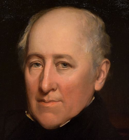 OIL PAINTING BY ENGLISH SCHOOL PORTRAITS OF A LADY AND GENTLEMAN - ADDITIONAL PHOTO 1