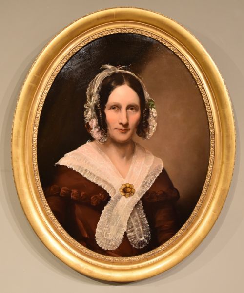 OIL PAINTING BY ENGLISH SCHOOL PORTRAITS OF A LADY AND GENTLEMAN - ADDITIONAL PHOTO 2