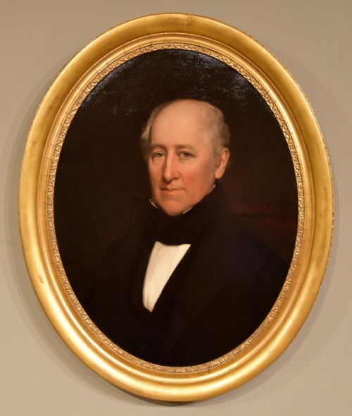 OIL PAINTING BY ENGLISH SCHOOL PORTRAITS OF A LADY AND GENTLEMAN - ADDITIONAL PHOTO 4